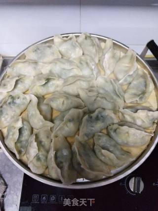 韭菜鸡蛋蒸饺的做法步骤：7