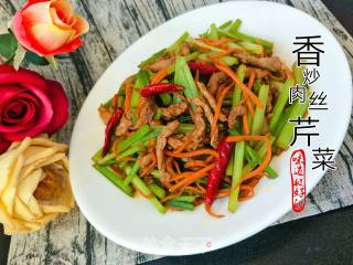 香炒肉丝芹菜的做法步骤：7