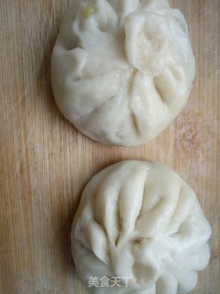 包菜淡菜干馅包子的做法步骤：13