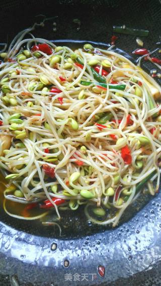 家常黄豆芽的做法步骤：5