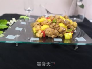 菠萝咕噜肉的做法步骤：9
