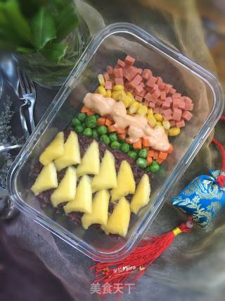 果蔬糯米便当的做法步骤：11