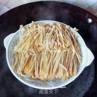 金针菇蒸粉丝的做法步骤：6
