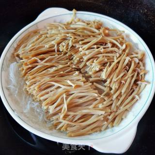 金针菇蒸粉丝的做法步骤：7