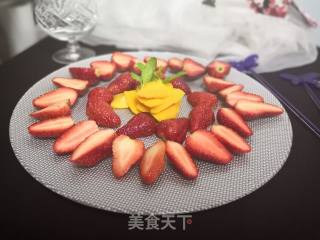 草莓芒果拼盘的做法步骤：4