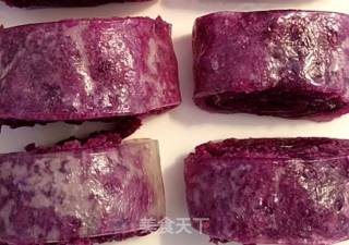 紫薯水晶卷的做法步骤：6