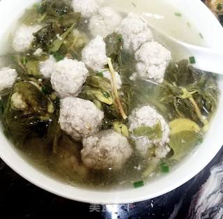 鱼腥草肉丸汤的做法步骤：7