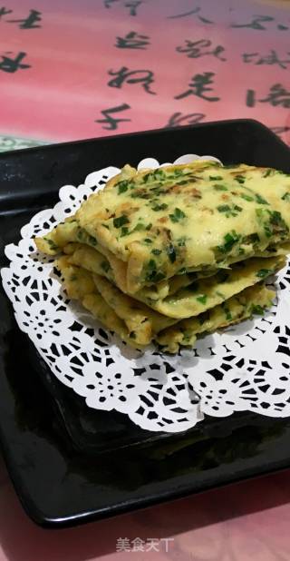 韭菜鸡蛋饼的做法步骤：11