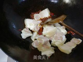 大头菜回锅肉的做法步骤：8