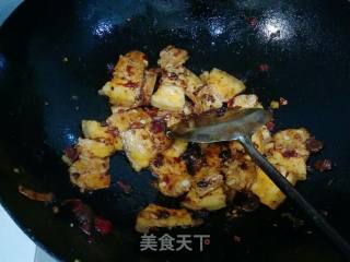大头菜回锅肉的做法步骤：9
