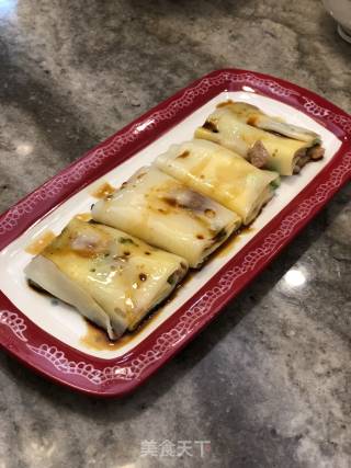 自制叉烧肠粉的做法步骤：12