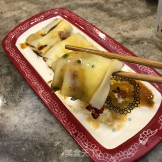 自制叉烧肠粉的做法步骤：13