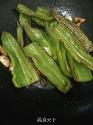 #夏日懒人餐#~虎皮尖椒的做法步骤：4
