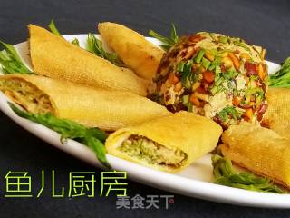 香椿豆腐鸡蛋卷──“鱼儿厨房”私房菜的做法步骤：15