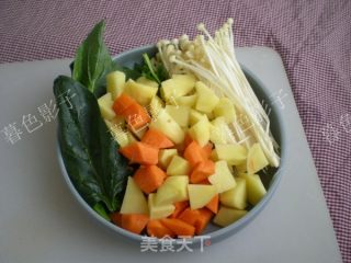 蔬菜浓汤的做法步骤：2