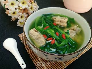 小白菜排骨汤的做法步骤：8