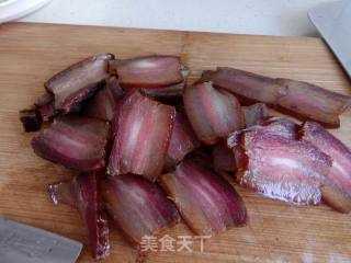杏鲍菇炒腊肉的做法步骤：4