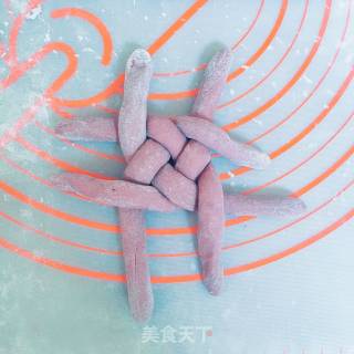 紫薯绣球馒头的做法步骤：4