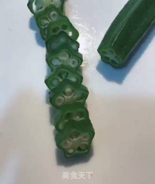 秋葵土豆泥的做法步骤：3