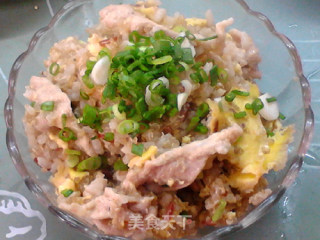 鸡蛋肉片藜麦饭的做法步骤：17
