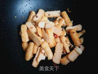 青椒炒甜不辣的做法步骤：8