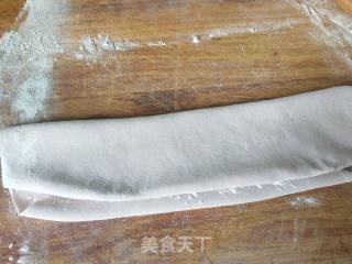 紫甘蓝汁鸡蛋酱手擀面的做法步骤：6