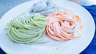 彩色面条的做法步骤：18