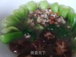香菇油菜的做法步骤：8