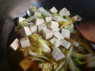 娃娃菜海鲜豆腐汤的做法步骤：7