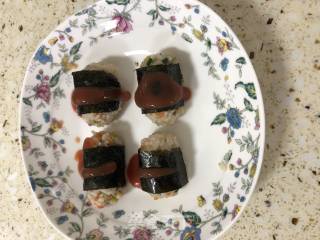 五彩紫菜包饭的做法步骤：5