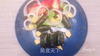 海苔鲜虾卷的做法步骤：14