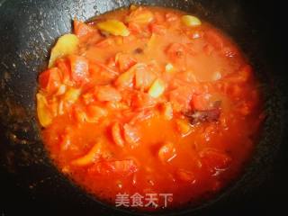 西红柿豆角卤面的做法步骤：15