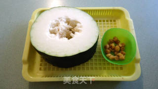 江瑶柱烩青皮冬瓜的做法步骤：1