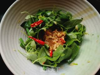 芝麻酱拌荆芥豆角的做法步骤：7