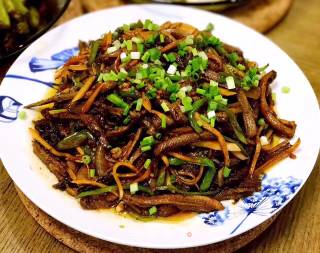 爆鳝丝的做法步骤：12