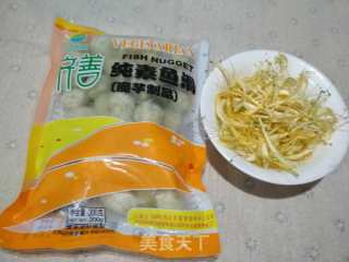 金银花素鱼滑的做法步骤：1