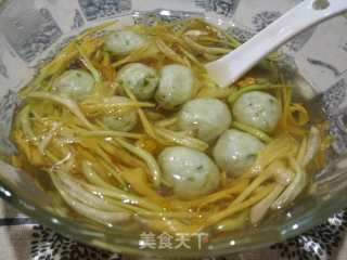 金银花素鱼滑的做法步骤：5