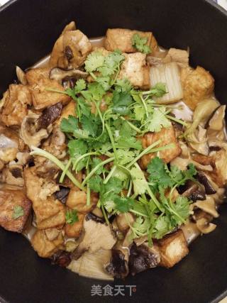 不一样的搭配～鸡腿香菇炖豆腐的做法步骤：15