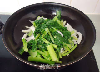 蔬菜素炒乌冬的做法步骤：6