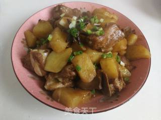 蒜香土豆烧小排的做法步骤：8