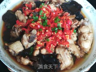 鸡翅蒸木耳的做法步骤：10
