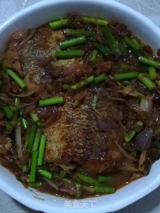 酱焖香煎鱼腹的做法步骤：12