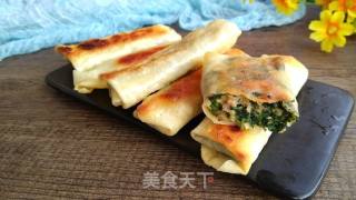 荠菜春卷的做法步骤：15