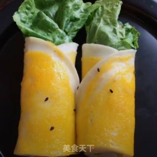 生菜鸡蛋饼的做法步骤：9