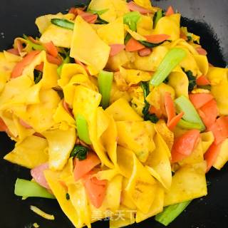 鸡蛋炒饼的做法步骤：6