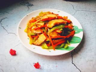 青椒香菇的做法步骤：11