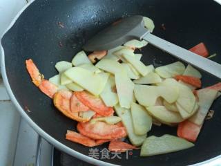 蚝油土豆瓜片的做法步骤：3