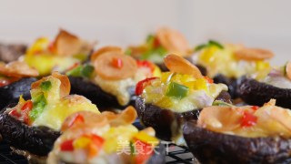 迷你香菇披萨的做法步骤：11