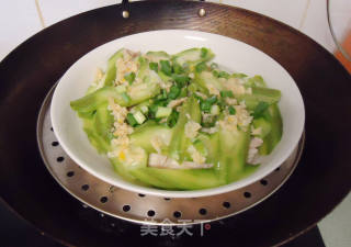 丝瓜蒸鱼的做法步骤：6