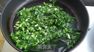 韭菜炒鸡蛋的做法步骤：7